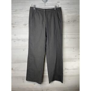 ISDA & Co Pants Womens 8 Gray Straight Leg Stretch Dress Career Office Workwear